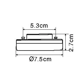LED LEUCHTMITTEL KUNSTSTOFF OPAL, 1XGX53 LED 4