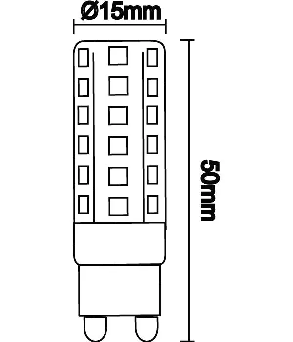 LED LEUCHTMITTEL KERAMIK WEIß, 1XG9 LED 3