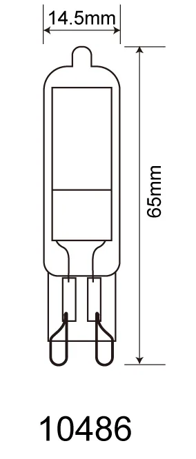 LED LEUCHTMITTEL GLAS KLAR, 1XG9 LED 3
