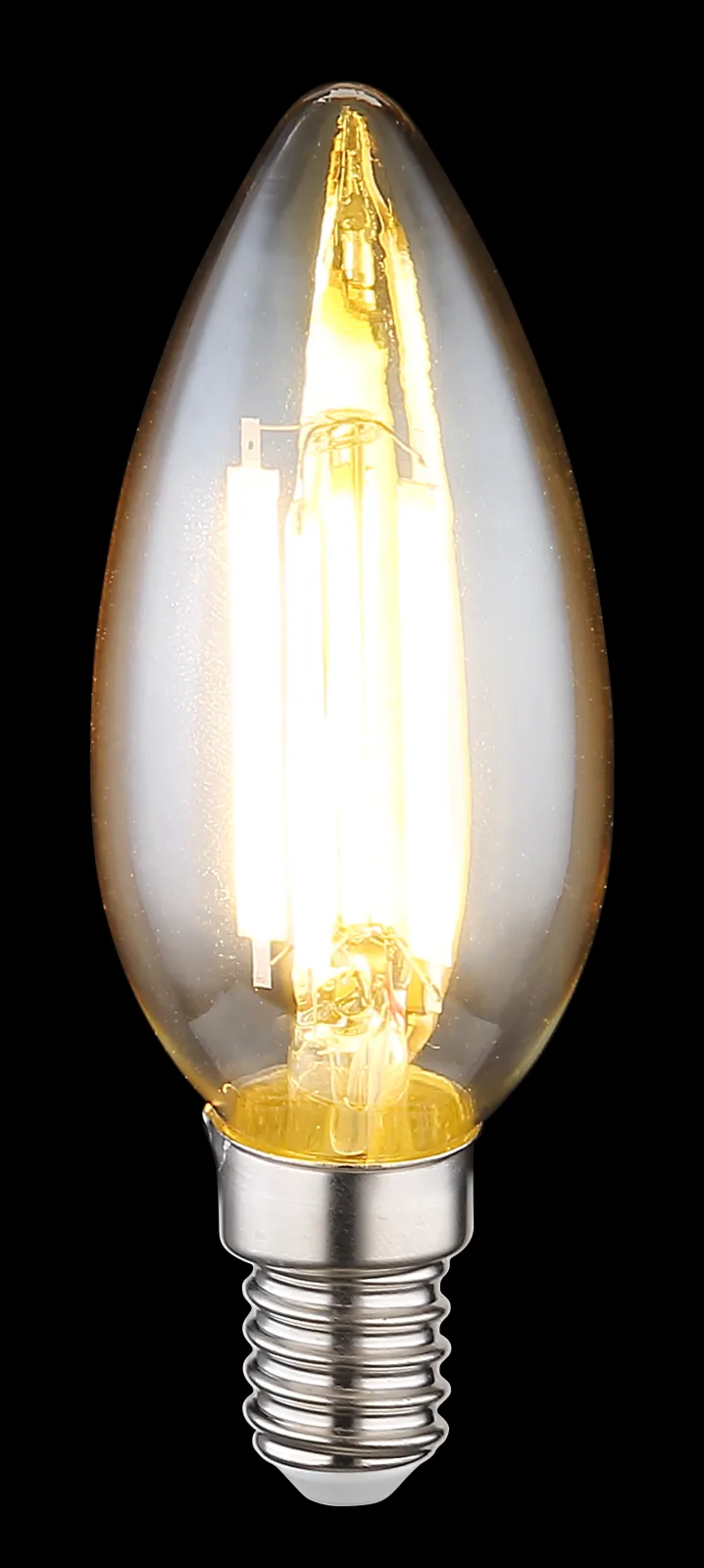 LED LEUCHTMITTEL GLAS AMBER, 1XE14 LED 3