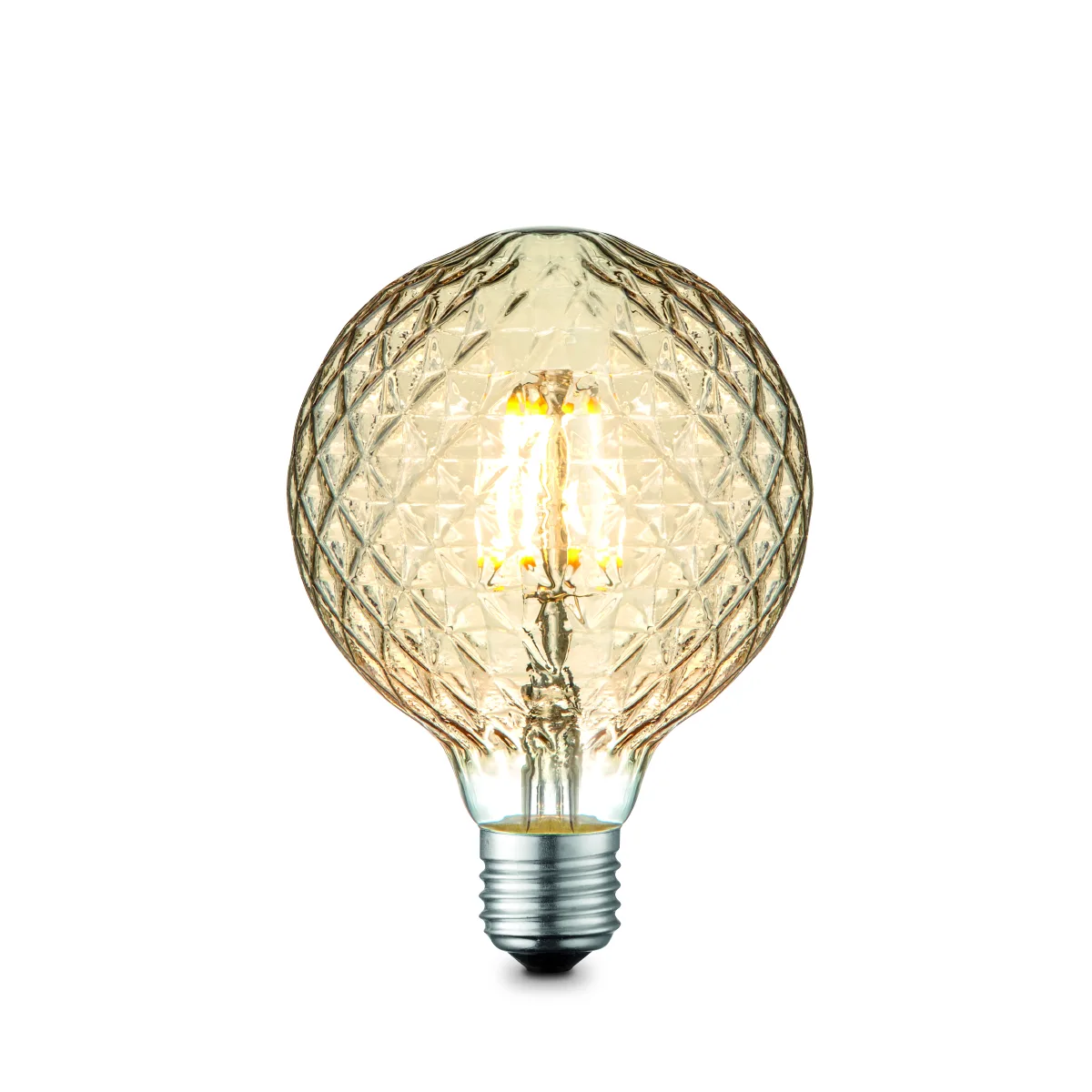 LED LEUCHTMITTEL GLAS AMBER, 1XE27 LED 2